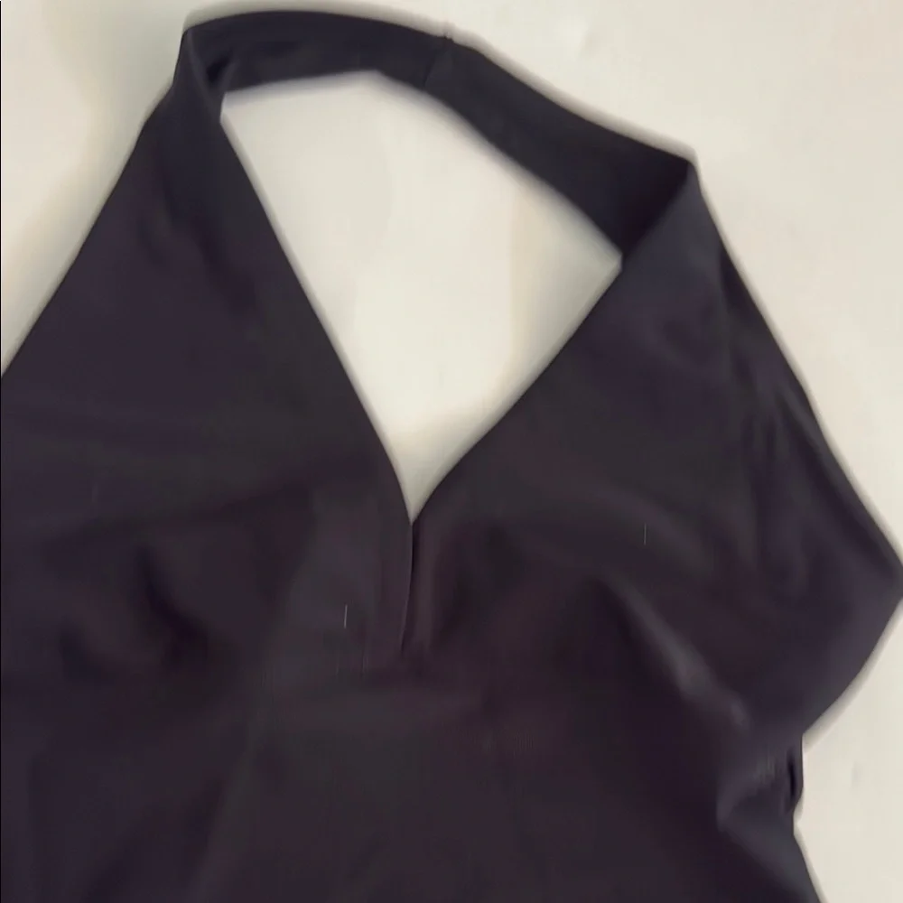 Katrina Black Halter girls  dance Top size youth Large